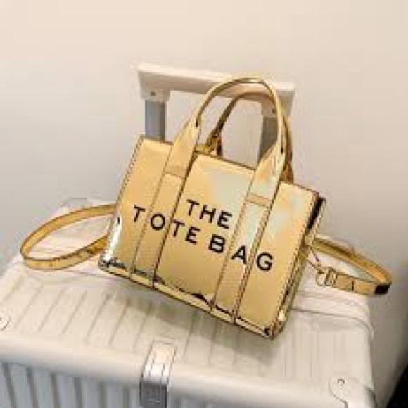 Gold Tote Bag - Picture 2 of 3